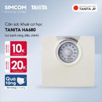 Cân sức khoẻ cơ học Tanita HA680 Nhật Bản,Cân Tanita, chính hãng nhật bản,cân cơ học,cân chính hãng,cân nhật bản,cân sức khoẻ y tế,cân sức khoẻ gia đình,cân sức khoẻ cao cấp,cân120kg,cân 130kg,Cân sức khoẻ mini - Trắng