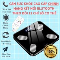 Cân Sức Khỏe Điện Tử, Cân Y Tế Thông Minh Kết Nối Bluetooth Kết Hợp Phân Tích Chỉ Số Cơ Thể Thay Pin AAA [Chính Hãng]