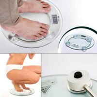 Cân sức khỏe điện tử personal scale 26 cm (kính trong suốt) kính cường lực tròn