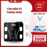 Cân Sức Khỏe Điện Tử Thông Minh, Kết Nối Bluetooth, Mặt Kính Chịu Lực, Phân Tích Cơ Thể Toàn Diện
