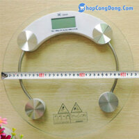 Cân sức khỏe điện tử tròn Personal Scale 2003A mặt kính 26cm 33 cm đo điện tử độ chính xác cao Scd3607
