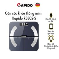 Cân sức khỏe Rapido RSB02-S Có bluetooth-Hàng Chính Hãng