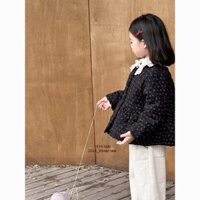 [Cần thiết chống lạnh] Áo khoác bé gái, quần áo ấm mùa thu và mùa đông, áo khoác bông trẻ em, áo khoác bông mùa đông bé gái Hàn Quốc, áo khoác bông hoa ngọt ngào, áo khoác bông nhung, áo khoác ấm, quần áo trẻ em Hàn Quốc 5