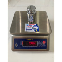 Cân thủy sản điện tử chống nước Super-SS 600g/ 1.5kg/ 3kg/ 6kg/ 15kg/ 30kg. 2 màn hình trước sau, Pin sạc dùng 72h