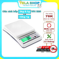 Cân tiểu ly 10kg WH B20 độ chính xác cao đến 1g tặng kèm pin Tela shop ( Bảo hành 1 năm )