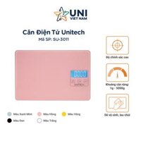 Cân tiểu ly điện tử định lượng 1g-5kg Unitech SU-3011 độ chính xác cao dùng trong làm bánh - Hàng chính hãng - Màu Hồng