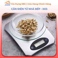 Cân tiểu ly điện tử KE5, Cân nhà bếp mini 5kg 1g, mặt kính cường lực ,độ chính xác cao