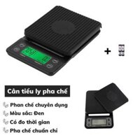 Cân tiểu ly điện tử làm bánh mini cân nhà bếp pha cà phê định lượng 0,1g - 3kg - 5kg -10kg tặng kèm pin AA - TIME-COFFEE 0,1-5kg