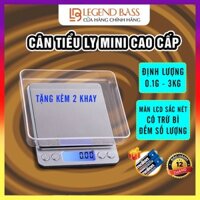 Cân Tiểu Ly Điện Tử Mini Nhà Bếp Dùng Làm Bánh Chính Xác Cao, Cân Tiểu Ly Cao Cấp 0.1g - 3kg, Nhỏ Gọn, Màn Hình LCD