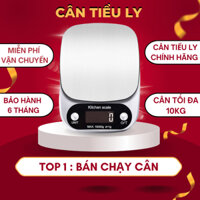 Cân tiểu ly điện tử nhà bếp mini định lượng 1g-10kg, Cân tiểu li điện tử [ tặng kèm 2 viên Pin AAA ], cân tiểu ly inox