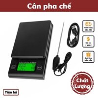 Cân tiểu ly điện tử pha chế cà phê nguyên chất độ chính xác cao có que đo nhiệt độ định lượng 1g-2kg cân điện tử