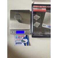 Cân Tiểu Ly Điện Tử Platform 500g (Tặng 2 Khay Nhựa), Cân Điện Tử Mini Inox I-2000