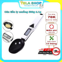 Cân tiểu ly điện tử thìa muỗng 500g chính xác cao tặng kèm pin AAA (Bảo hành 1 năm ) Tela shop