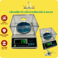 Cân Tiểu Ly Điện Tử ZH định lượng 0.01g Tối Đa 1kg 3kg Chính Xác Cao ( Tặng Quả Thử Cân + Lồng kính)