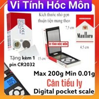 Cân tiêu ly hình hộp 200g/100g nhỏ gọn