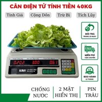 Cân tính tiền 40kg điện tử Hàn Quốc, cân điện tử 40KG , cân điện tử tính tiền giá rẻ ,Màn hình LCD có đèn nền HD