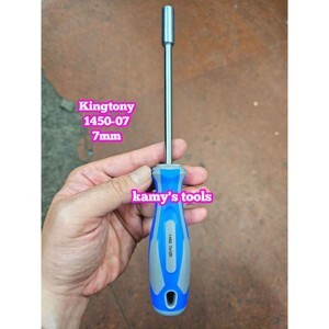 Cán vặn đầu tuýp 7mm Kingtony 1450-07 dài 125mm cán cao su