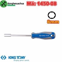 Cán vặn đầu tuýp 8mm Kingtony 1450-08 dài 125mm cán cao su