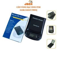 Cân vàng bạc điện tử mini gam carat đá quy 200g/0.01g FEM chính xác cao cân tiểu ly JBOX