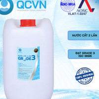 Can vuông 10L Nước cất 2 lần - Nước pha hóa chất phòng thí nghiệm [Ship nhanh toàn quốc]