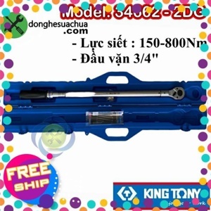 Cần xiết lực Kingtony 34662-2DG - 3/4",  800Nm