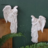 Canamek 1 Miếng Nhựa Thủ Công Cho Khung Cửa Thiên Thần Trái Và Phải, Đồ Trang Trí Nhà Cửa, Thiên Thần Tinh Tế Bảo Vệ Mọi Góc CSF