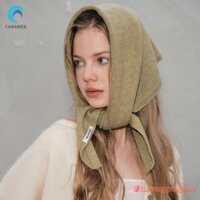 Canamek Thời Trang Đơn Giản Hình Tam Giác Khăn Cho Nữ Bé Gái Đa Năng Ấm Khăn Đa Năng Màu Trơn Khăn Khăn Mùa Đông Khăn Choàng Quà Tặng Mới