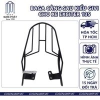 Cảng Givi Xe Exciter 135 Đen Sơn Tĩnh Điện Ba ga Baga Sau Kiểu Tay Dắt Tay Nắm Tay Xách Ex135 Cản