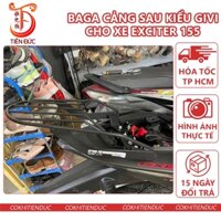 Cảng Givi Xe Exciter 155 Đen Sơn Tĩnh Điện Ba ga Baga Sau Kiểu Tay Dắt Nắm Ex155 Ex 155 Cản Gi vi