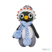 Cánh cụt Pororo thú bông len handmade