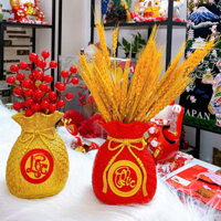 Cành hoa đào đông cao cấp, Một cành 12 nhánh thu hút Tài Lộc, trang trí Tết, Bình hoa Tết