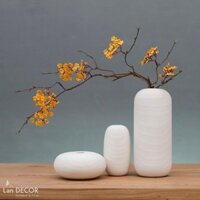 Cành hoa đào giả, cành mai đào giả, hoa mận, cành tuyết mai cắm bình hoa để bàn trang trí ngày Tết hút tài lộc  Landecor