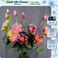 Cành Hoa Súng Giả Cao 1m4, Bông Lớn 20cm - Trang Trí Nội Thất, Nhà Cửa