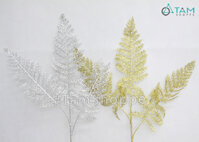 Cành lá dương xỉ Lady fern giả phủ kim tuyến CHG-117