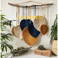 Cành lá macrame trang trí có phun keo định hình