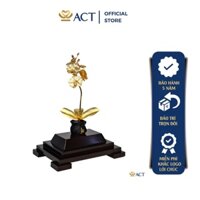 Cành Lan Dát Vàng Quà tặng Chậu Lan 1 Cành Dát Vàng 24k ACT GOLD ISO 9001:2015