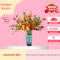 Cành lựu đỏ, cành lựu giả có 7 SIZE ĐẠI SIÊU TO - Cây hoa giả cao cấp- Trang trí nhà cửa sang trọng, may mắn, tài lộc