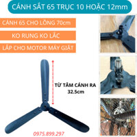 Cánh quạt công nghiệp 650 (cánh 65cm cho lồng 70cm) . Đường Kính Trục 12mm lắp cho động cơ máy giặt