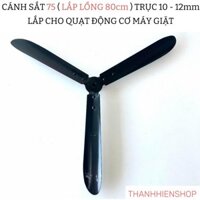 Cánh quạt công nghiệp 750 (cánh 75cm cho lồng 80cm) . Đường Kính Trục 10 - 12mm lắp cho động cơ máy giặt