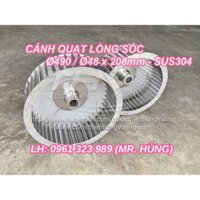 Cánh quạt lồng sóc Ø490 x 208mm