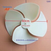 Cánh quạt nhựa 4 cánh đường kính 40cm Trục 8mm ngược chiều