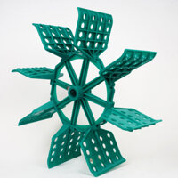 Cánh quạt nuôi tôm, trục sắt bọc nhựa cánh lá Chita Bulon 201/304