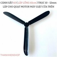 Cánh quạt SẮT công nghiệp 60 cho lồng 65cm . Đường Kính Lỗ Trục 10 - 12mm lắp cho động cơ máy giặt.