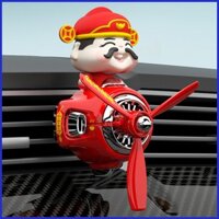 Cánh quạt thông hơi ô tô Năm mới Thần tài Máy làm mát lỗ thông hơi Tinh tế Thần giàu có Điều hòa không khí Ổ cắm kẹp caeudopvn