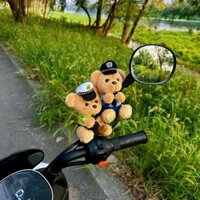 Cảnh Sát Giao Thông Gấu Xe Máy Trang Trí Xe Đạp Điện Dễ Thương Xe Đạp Búp Bê Cảnh Sát Búp Bê Treo Đồ Trang Trí20250325
