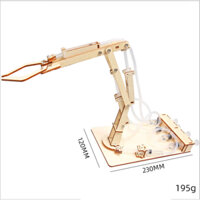Cánh Tay Robot Thủy Lực, Đồ Chơi Stem Tiểu Học, Đồ Chơi Thông Minh, Chất Liệu Gỗ Polywood An Toàn