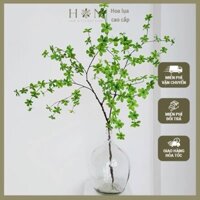 Cành Thạch Nam giả thân nâu loại 1 giống thật (lá phủ phim nhựa) - Han decor