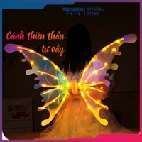 Cánh thiên thần phát sáng tự vẫy Cánh bướm điện tử tự vỗ cánh cho bé hóa trang thành công chúa