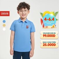 [CANIFA x Quốc Thiên 25.9] Áo polo bé trai CANIFA áo thun cộc tay cổ bẻ chất liệu cotton pha 2TP24S002