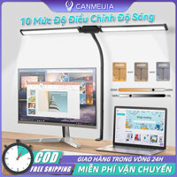 CANMEIJIA LED Đèn Bàn Kẹp Đèn Bàn Học 24W Mờ 3 Màu Bảo Vệ Mắt Đèn Chùm Màn Hình Máy Tính Đọc Nghiên Cứu Công Việc Máy Tính Màn Hình Đèn Chùm Đèn Bàn Dài Đèn LED Gắn Tường
